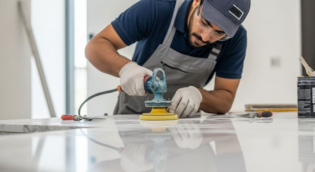 فني تركيب بلاط متداخل